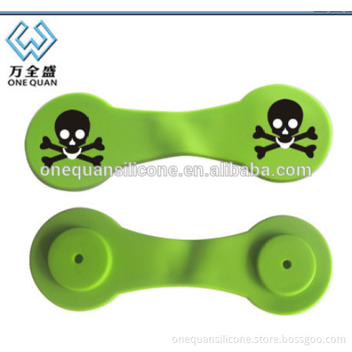 Portable silicone magnetic money clip memo clip holder